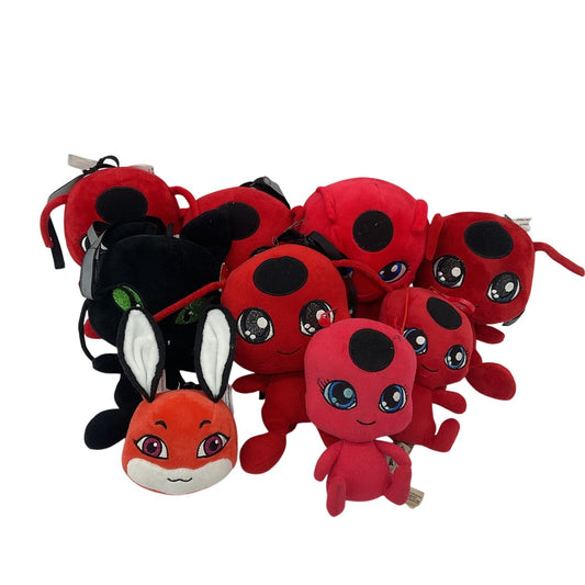 Preowned LOT Miraculous Ladybug Mixed Character Plush Toys Dolls Tikki Etc - Warehouse Toys