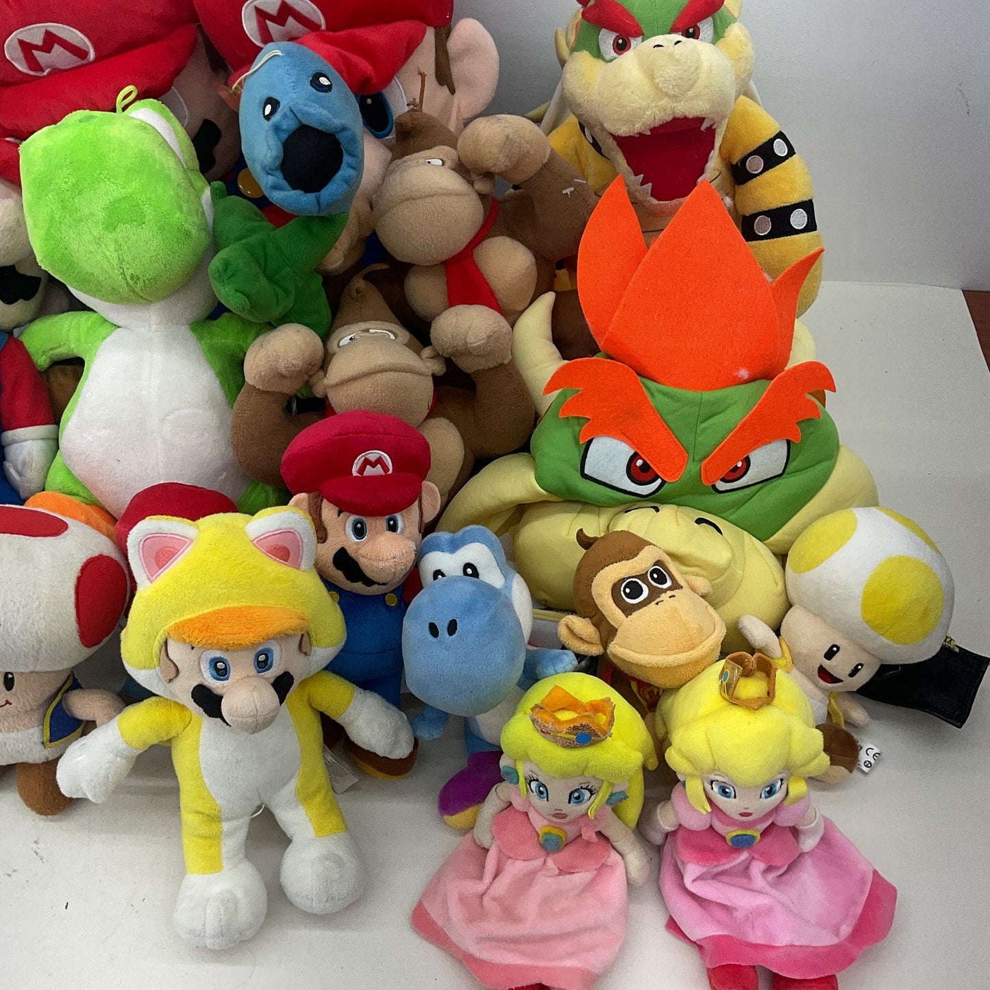 Preowned LOT Nintendo Spyro Super Mario Bowser Boo Plush Dolls 13 lbs Mixed - Warehouse Toys