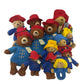 Preowned LOT Paddington Bear Teddy in Coat Plush Toys Stuffed Animals LOT 5 lbs - Warehouse Toys