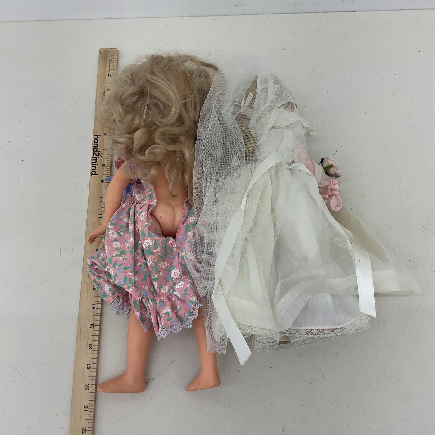 Preowned LOT Play Dolls Vintage 1988 Hasbro Beautiful Rachel Effanbee Bride Toys - Warehouse Toys