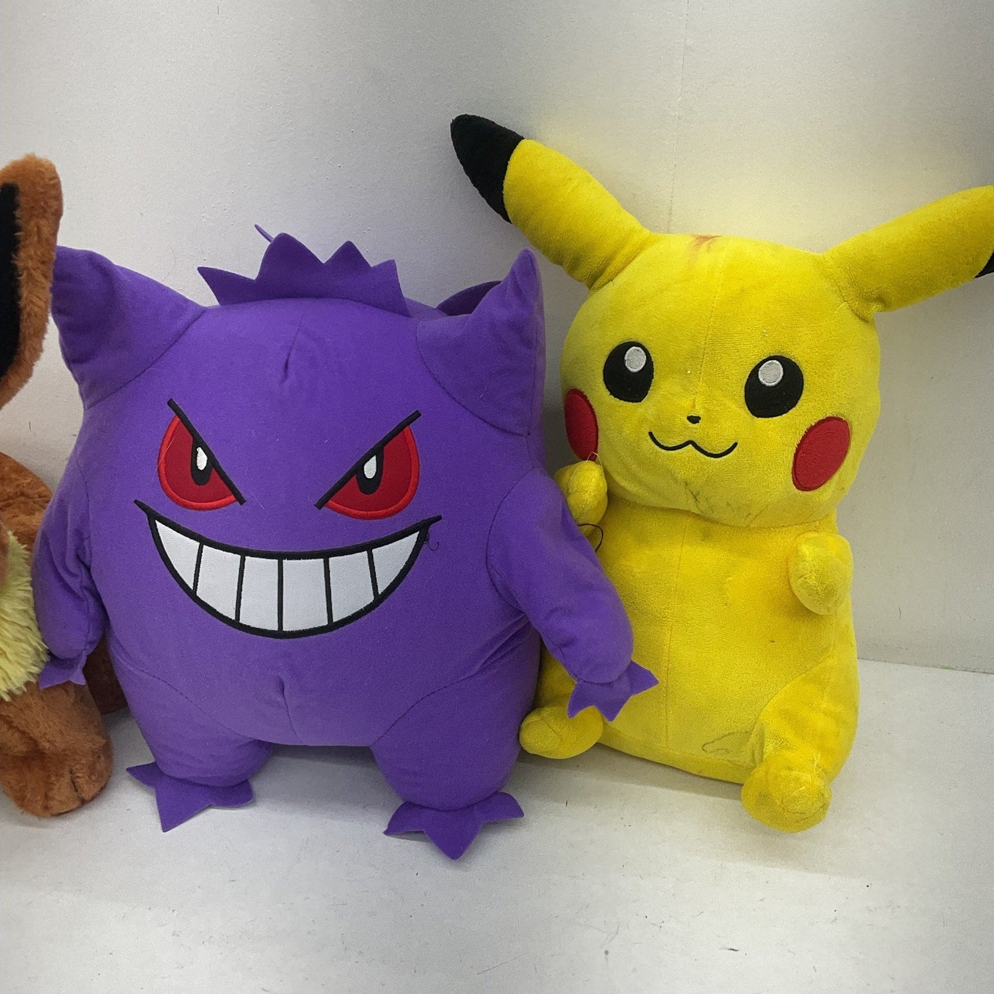 Preowned LOT Pokemon Stuffed Animals Mixed Characters Gengar Eevee Pikachu - Warehouse Toys