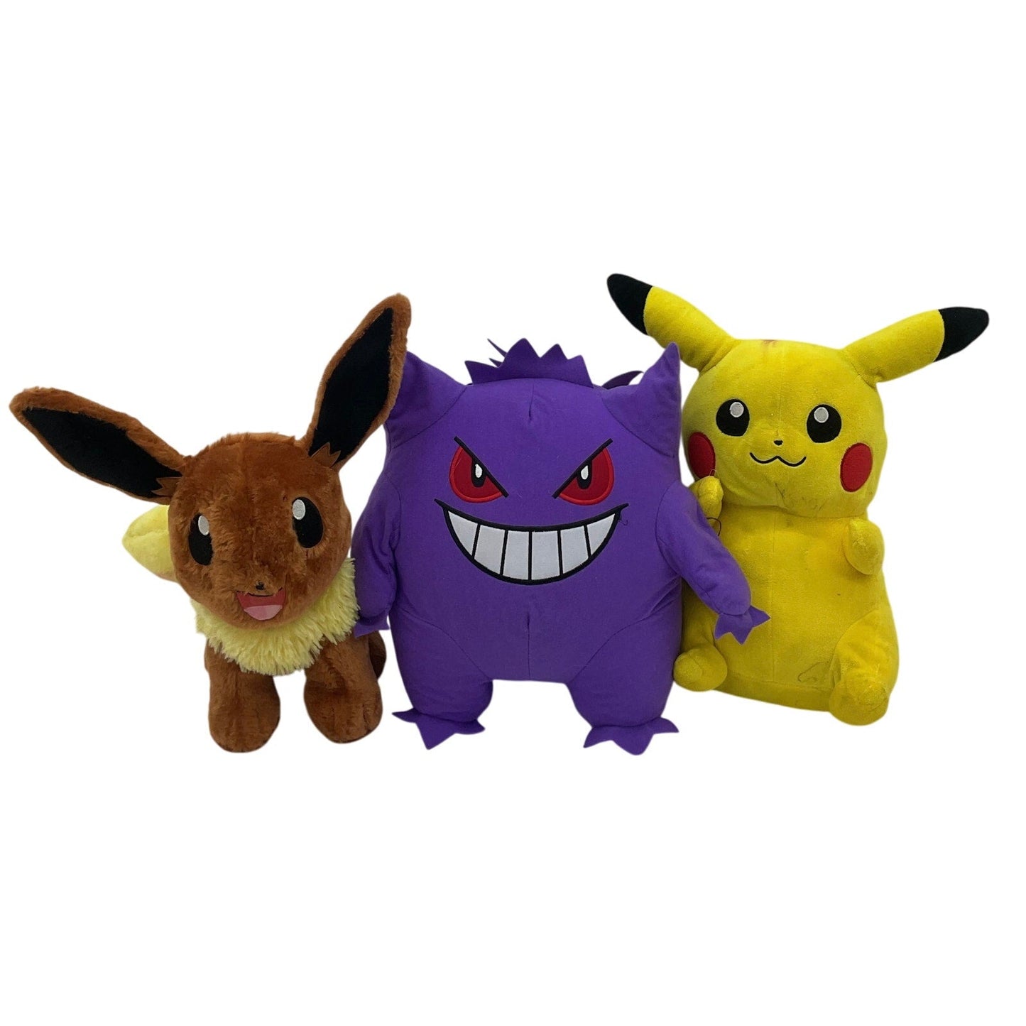 Preowned LOT Pokemon Stuffed Animals Mixed Characters Gengar Eevee Pikachu - Warehouse Toys