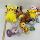 Preowned LOT Pokemon Stuffed Animals Mixed Characters Mewtwo Eevee Charmander - Warehouse Toys