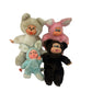 Preowned LOT Russ Berrie Others Rubber Faced Bunny Bear Thumb Sucking Dolls VTG - Warehouse Toys