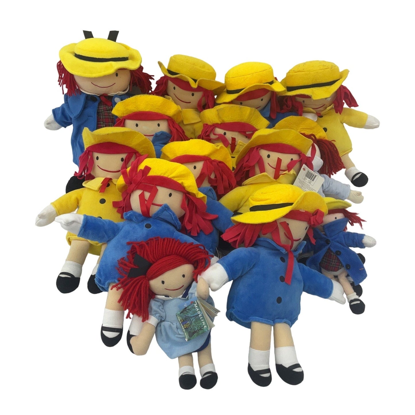 Preowned Madeleine Kohls & Others Storybook Character Girl Yellow Coat Dolls LOT - Warehouse Toys