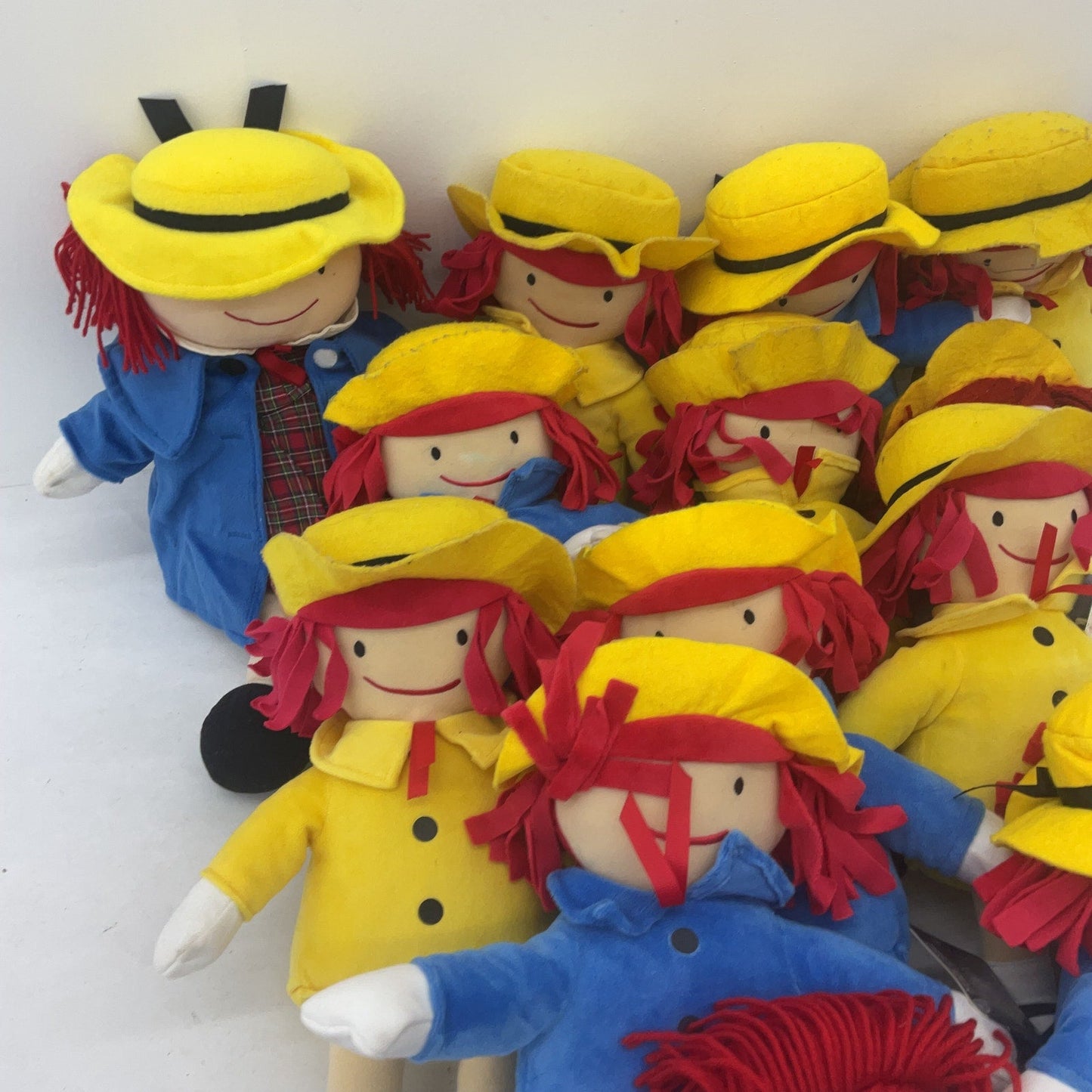 Preowned Madeleine Kohls & Others Storybook Character Girl Yellow Coat Dolls LOT - Warehouse Toys