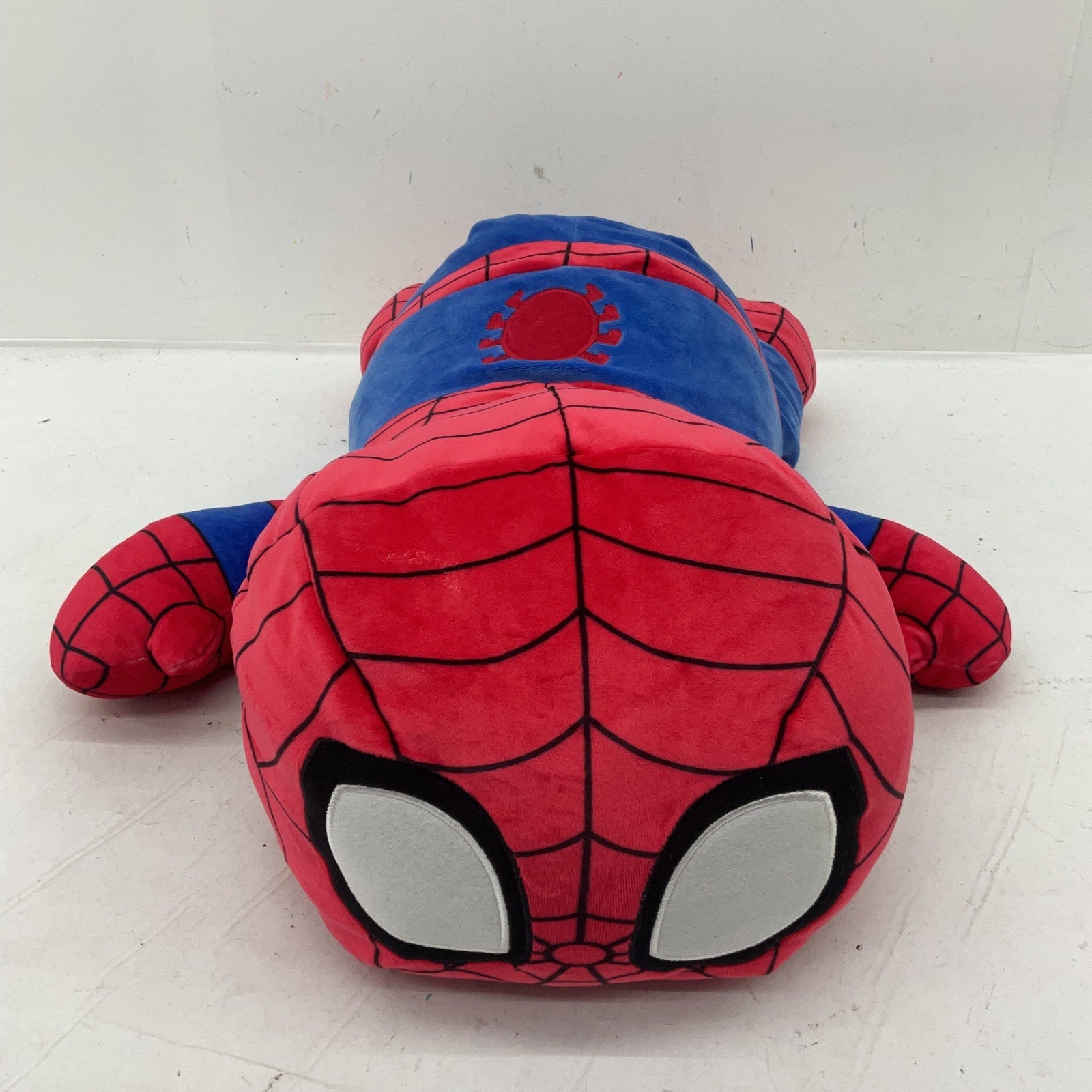 Preowned Marvel Red Blue Large Spiderman Character Stuffed Animal Plush Toy - Warehouse Toys