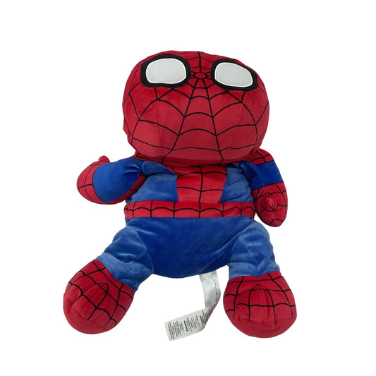 Preowned Marvel Red Blue Large Spiderman Character Stuffed Animal Plush Toy - Warehouse Toys