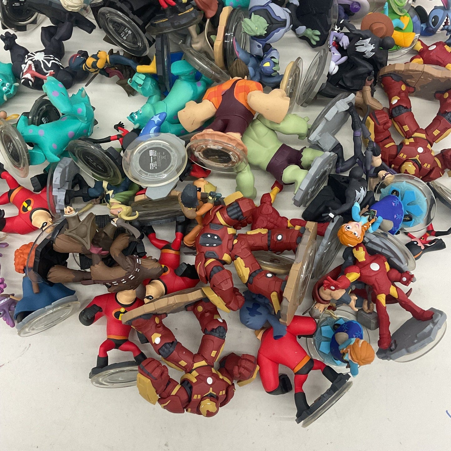 Preowned Mixed Disney Character Infinity Marvel Pixar Toy Figures LOT 10 lbs - Warehouse Toys