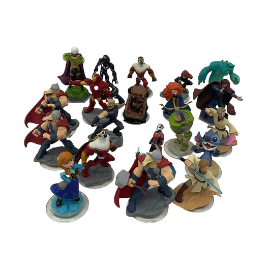 Preowned Mixed Disney Character Infinity Marvel Pixar Toy Figures LOT Mixed - Warehouse Toys