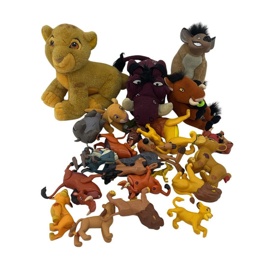 Preowned Mixed Disney The Lion King Toy Cake Top Figures Plush Dolls LOT 3 lbs - Warehouse Toys