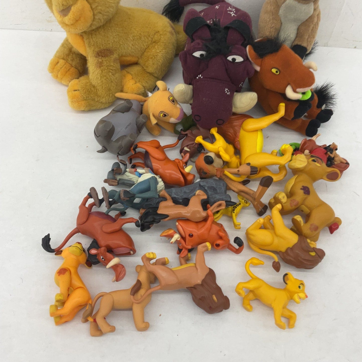 Preowned Mixed Disney The Lion King Toy Cake Top Figures Plush Dolls LOT 3 lbs - Warehouse Toys