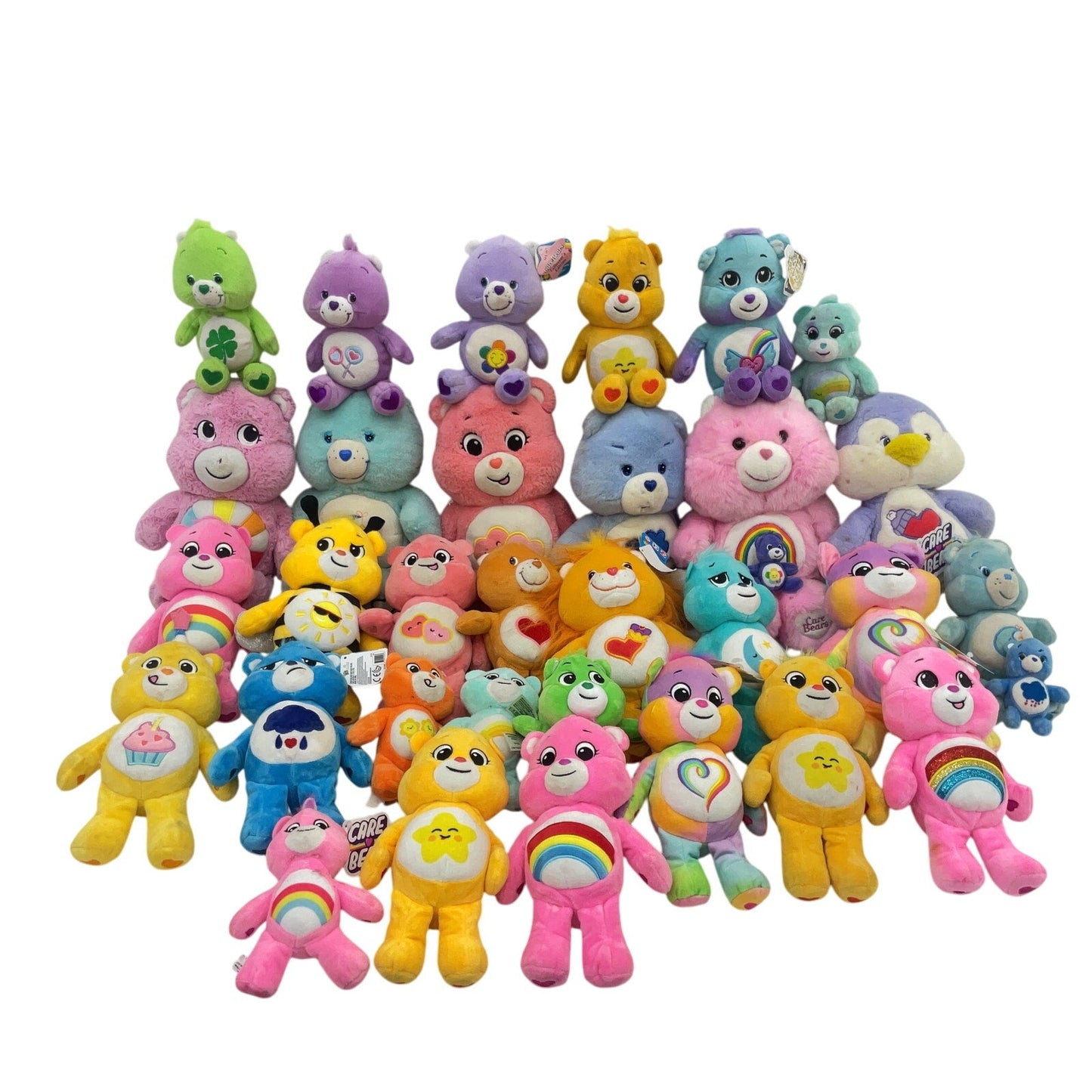 Preowned Mixed LOT 11 lbs Care Bears Character Plush Dolls Toys Stuffed Animals - Warehouse Toys