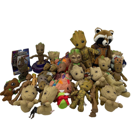 Preowned Mixed LOT 11 lbs Marvel Guardians of the Galaxy GROOT Plush Dolls Toys - Warehouse Toys