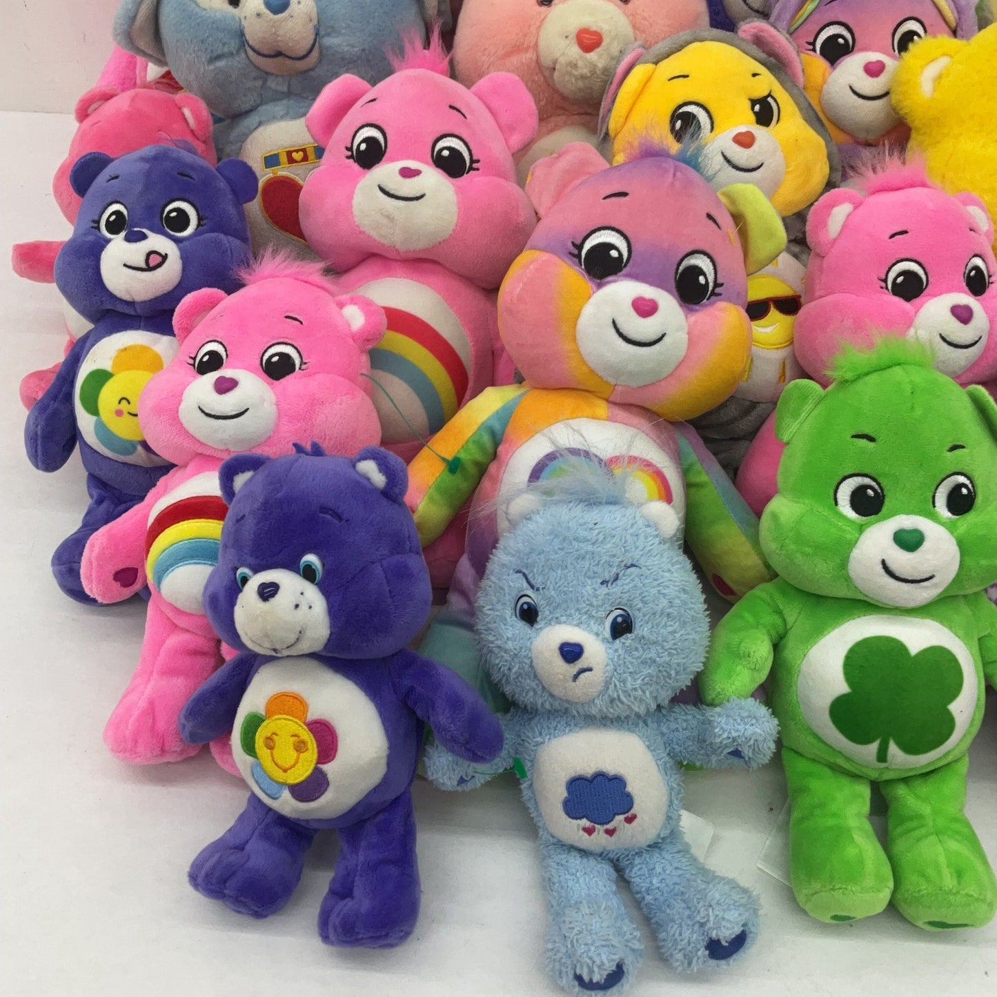 Preowned Mixed LOT 12 lbs Care Bears Assorted Plush Dolls Stuffed Animals Cheer - Warehouse Toys