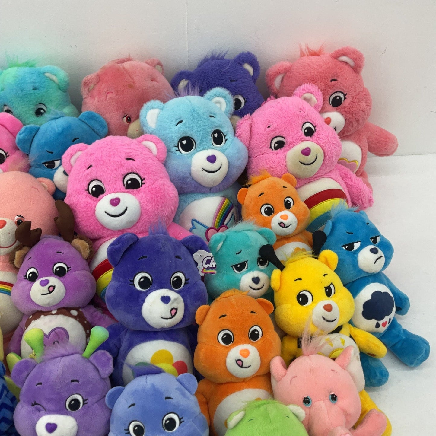 Preowned Mixed LOT 12 lbs Care Bears Character Plush Dolls Toys Stuffed Animals - Warehouse Toys