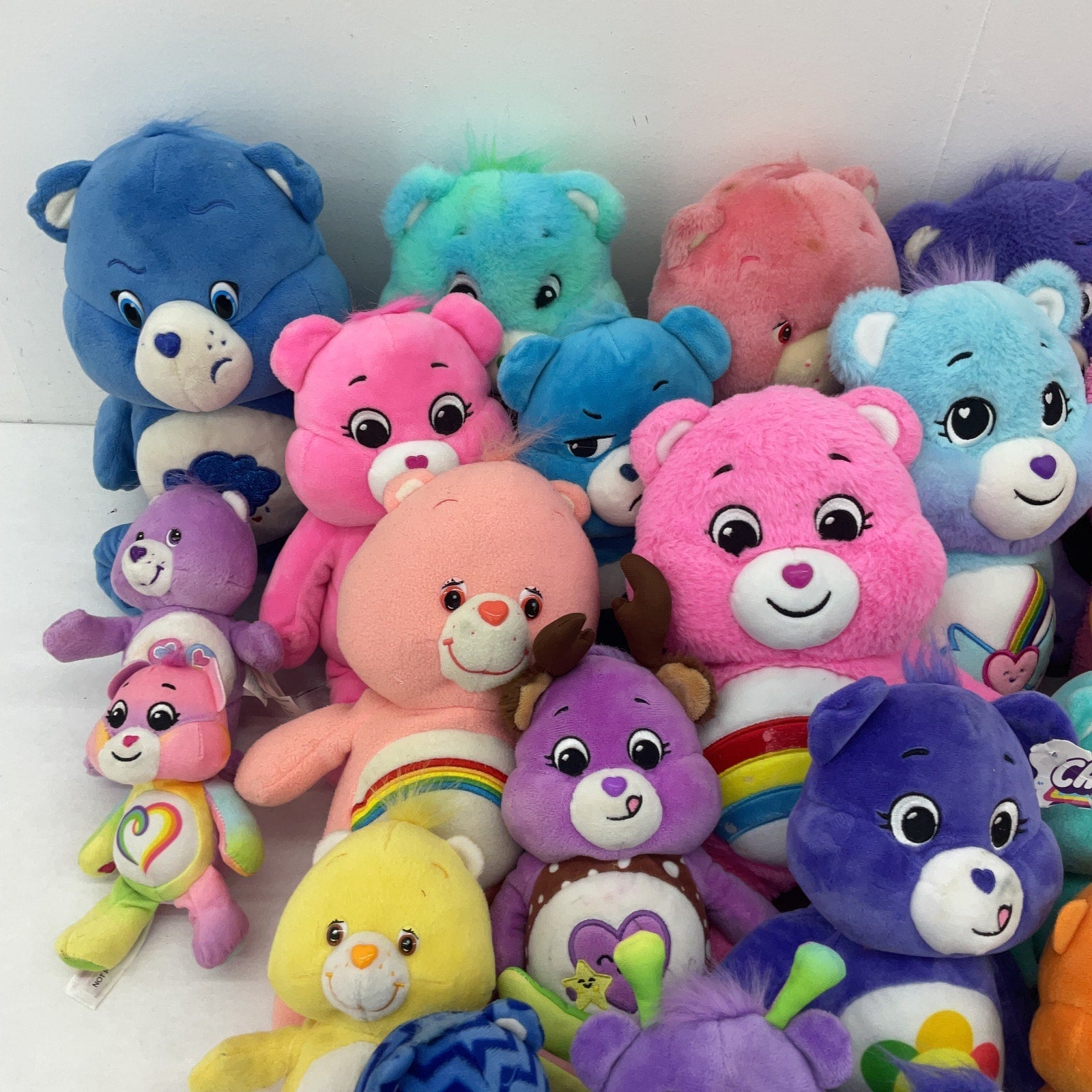 Preowned Mixed LOT 12 lbs Care Bears Character Plush Dolls Toys Stuffed Animals - Warehouse Toys