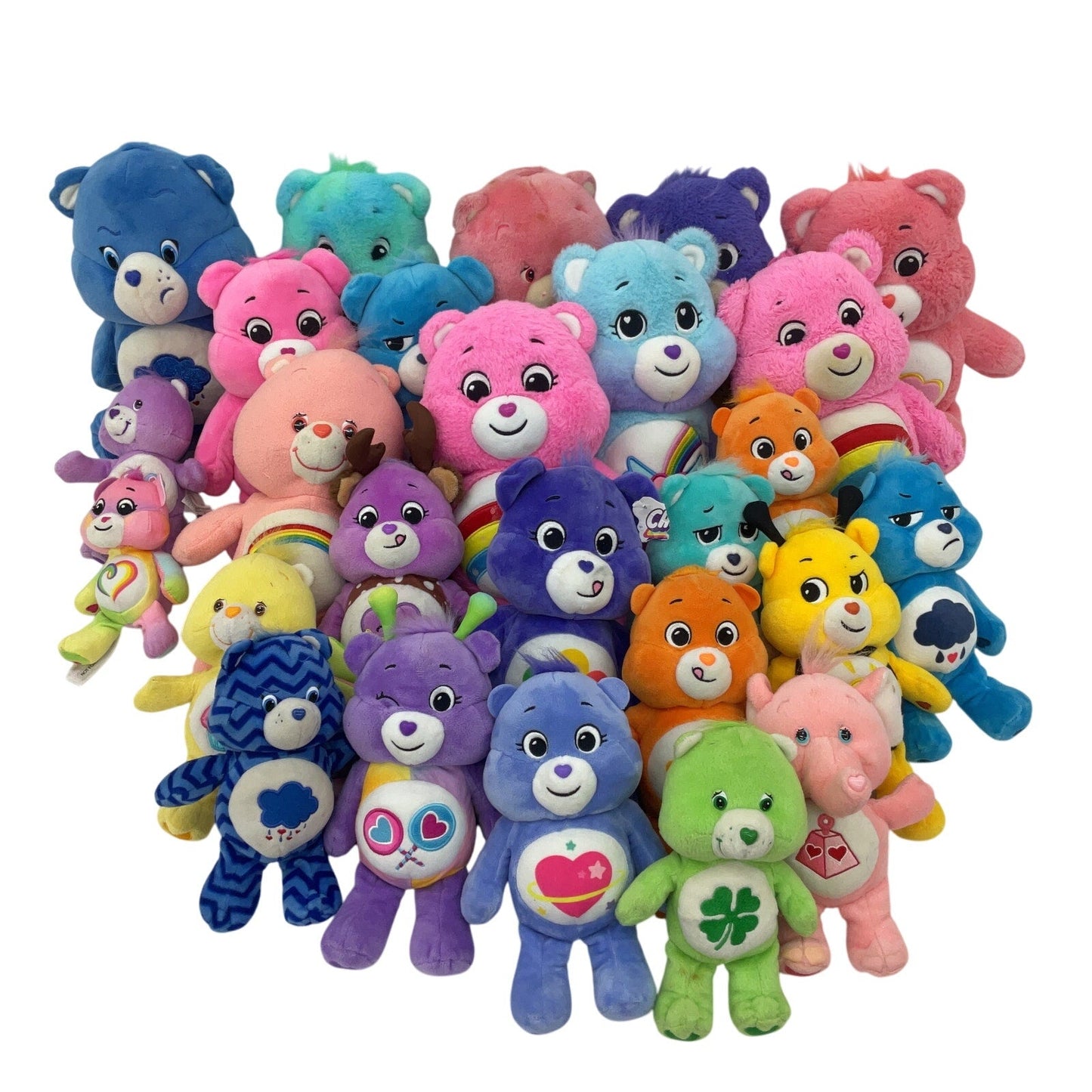 Preowned Mixed LOT 12 lbs Care Bears Character Plush Dolls Toys Stuffed Animals - Warehouse Toys