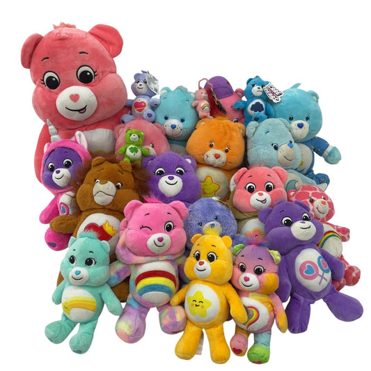 Preowned Mixed LOT 12 lbs Care Bears Plush Dolls Stuffed Animals Funshine Pink - Warehouse Toys