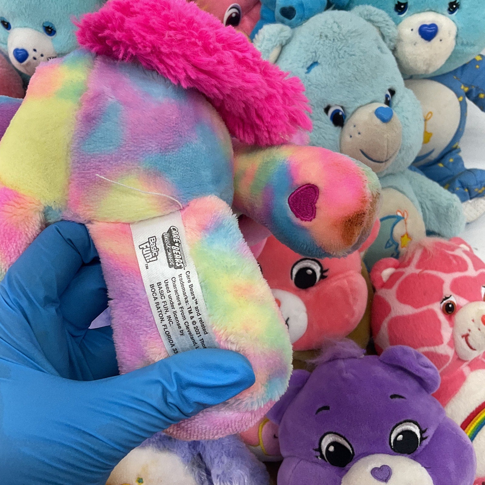 Preowned Mixed LOT 12 lbs Care Bears Plush Dolls Stuffed Animals Funshine Pink - Warehouse Toys