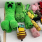 Preowned Mixed LOT 12 lbs Minecraft Plush Dolls Stuffed Toys Creeper Animals - Warehouse Toys