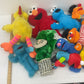 Preowned Mixed LOT 12 lbs Sesame Street Character Plush Dolls Stuffed Animals - Warehouse Toys