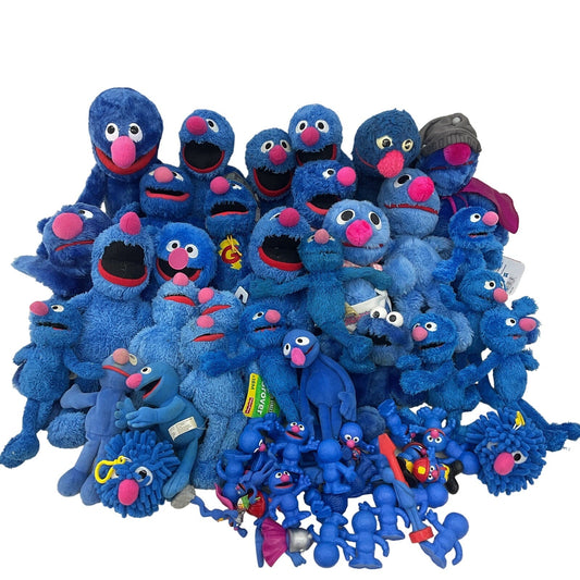 Preowned Mixed LOT 12 lbs Sesame Street GROVER Plush Dolls Stuffed Animals - Warehouse Toys