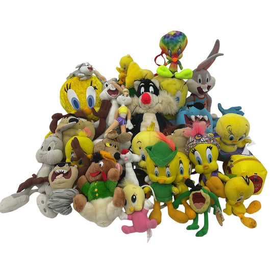 Preowned Mixed LOT 13 lbs Looney Tunes Character Plush Dolls Stuffed Animals - Warehouse Toys