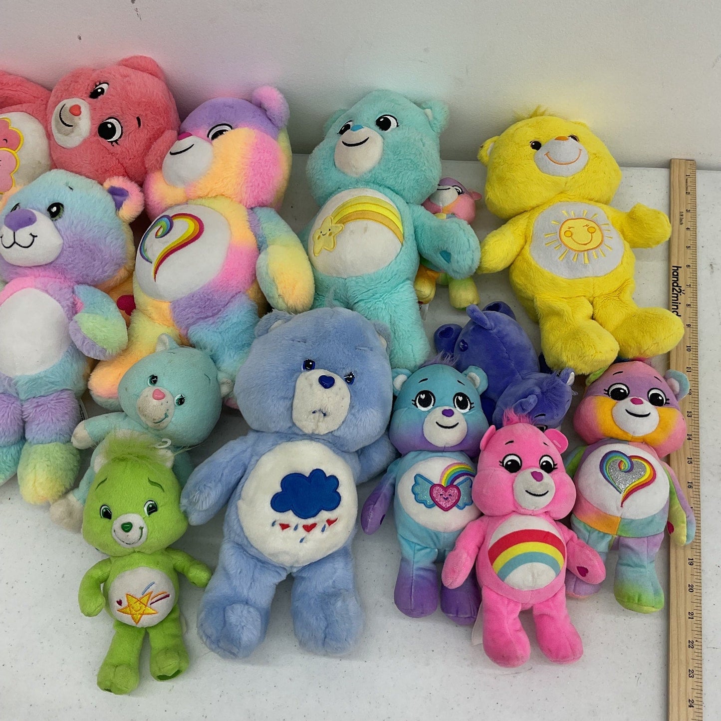 Preowned Mixed LOT 4+ lbs Care Bears Character Plush Dolls Stuffed Animals - Warehouse Toys