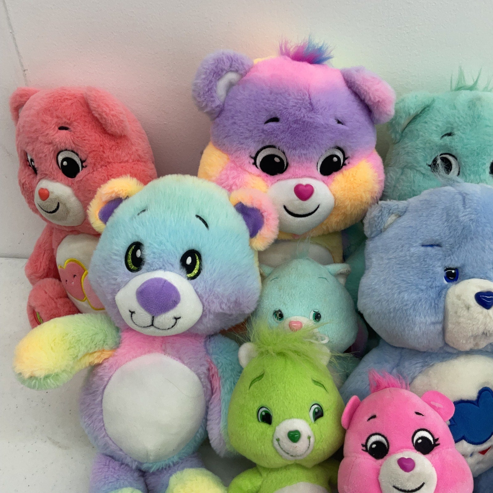 Preowned Mixed LOT 4+ lbs Care Bears Character Plush Dolls Stuffed Animals - Warehouse Toys