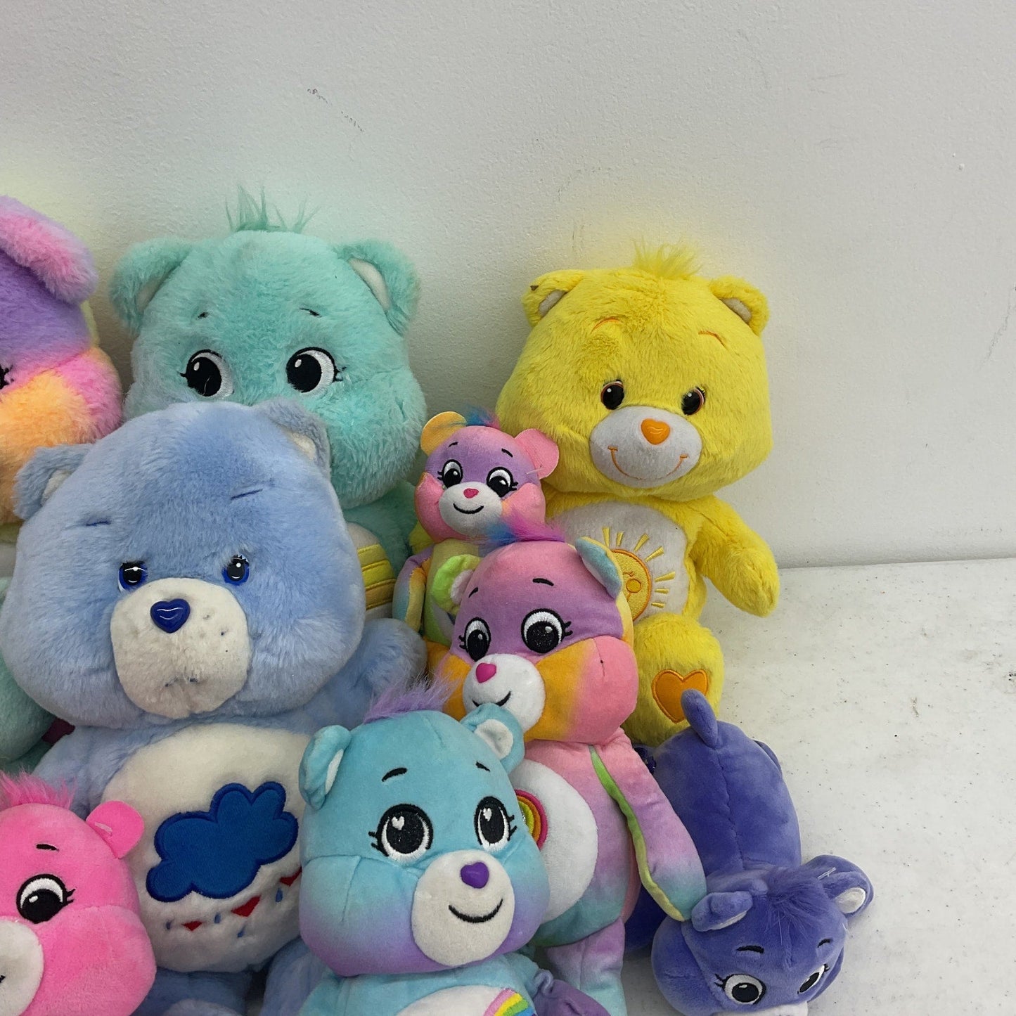 Preowned Mixed LOT 4+ lbs Care Bears Character Plush Dolls Stuffed Animals - Warehouse Toys