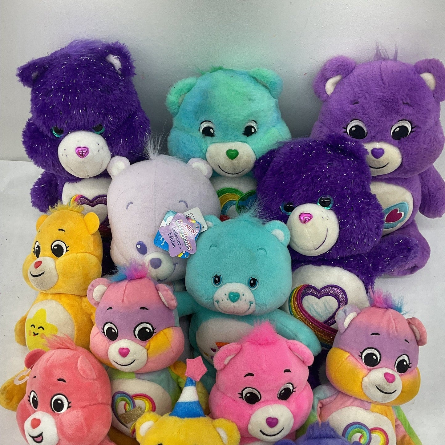 Preowned Mixed LOT 5 lbs Care Bears Character Plush Dolls Stuffed RARE SHARE CUB - Warehouse Toys