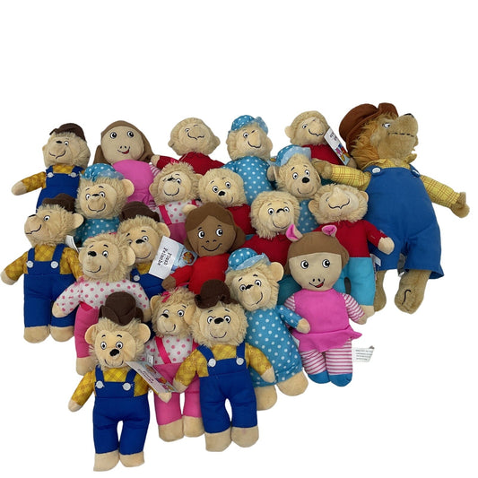 Preowned Mixed LOT Berenstain Bears Ma Pa Sister Brother Character Plush Dolls - Warehouse Toys