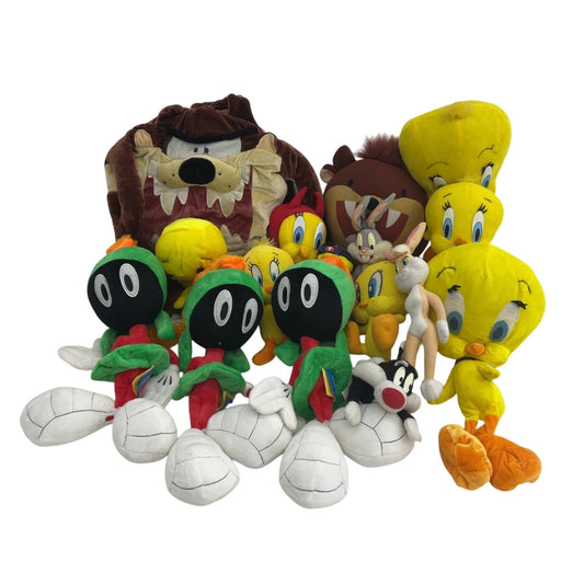 Preowned Mixed LOT Looney Tunes Character Plush Dolls Stuffed Animals Marvin - Warehouse Toys