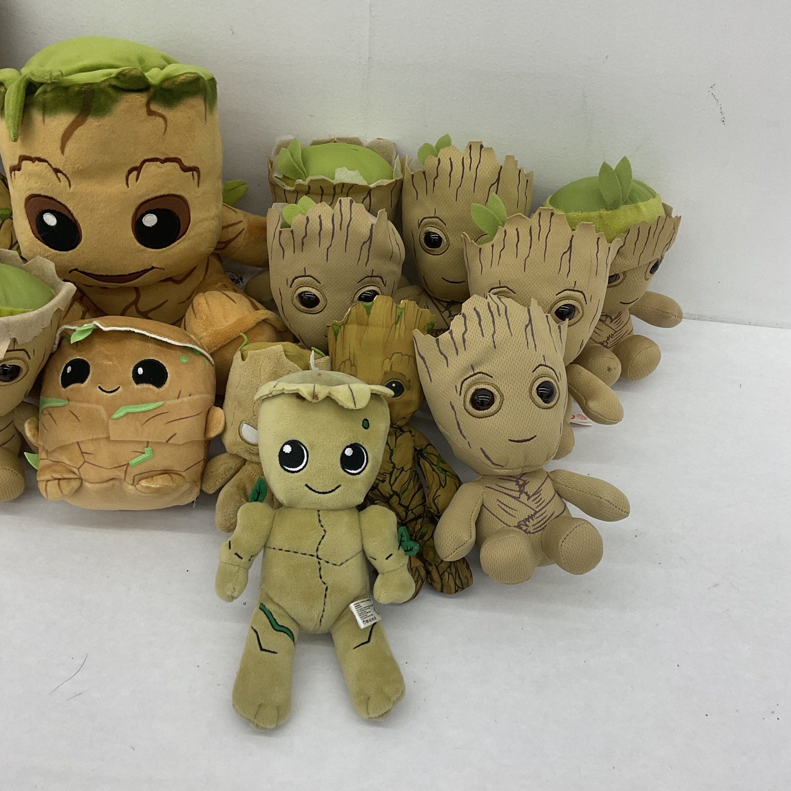 Preowned Mixed LOT Marvel Guardians of the Galaxy GROOT Plush Dolls Trees - Warehouse Toys