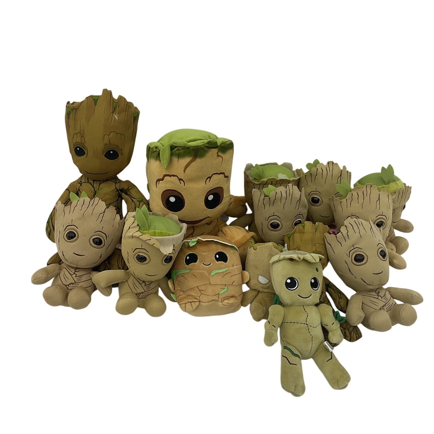 Preowned Mixed LOT Marvel Guardians of the Galaxy GROOT Plush Dolls Trees - Warehouse Toys