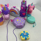 Preowned Mixed LOT Polly Pocket Compact Play Sets Toy Cases 8 lbs Pink Purple - Warehouse Toys