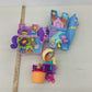 Preowned Mixed LOT Polly Pocket Compact Play Sets Toy Cases Pinata Pink Purple - Warehouse Toys