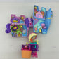 Preowned Mixed LOT Polly Pocket Compact Play Sets Toy Cases Pinata Pink Purple - Warehouse Toys