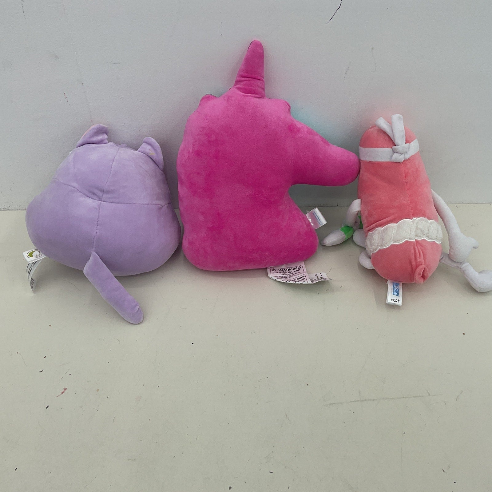 Preowned Mixed Stuffed Animals Blizzard Overwatch Yachemon Sequin Unicorn Cat - Warehouse Toys