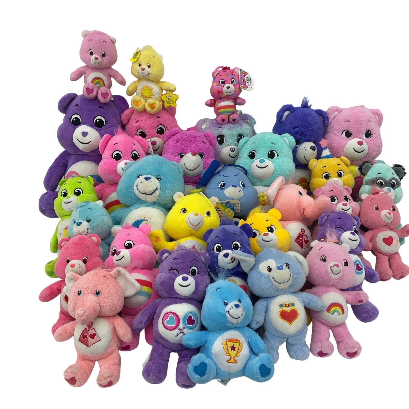 Preowned Mixed Stuffed Animals LOT 12 lbs Care Bears Colorful Teddy Plush Dolls - Warehouse Toys