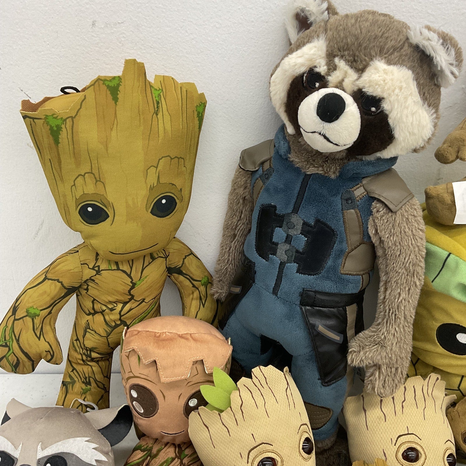 Preowned Mixed Toys LOT 3 lbs Marvel GROOT Guardians of the Galaxy Plush Dolls - Warehouse Toys