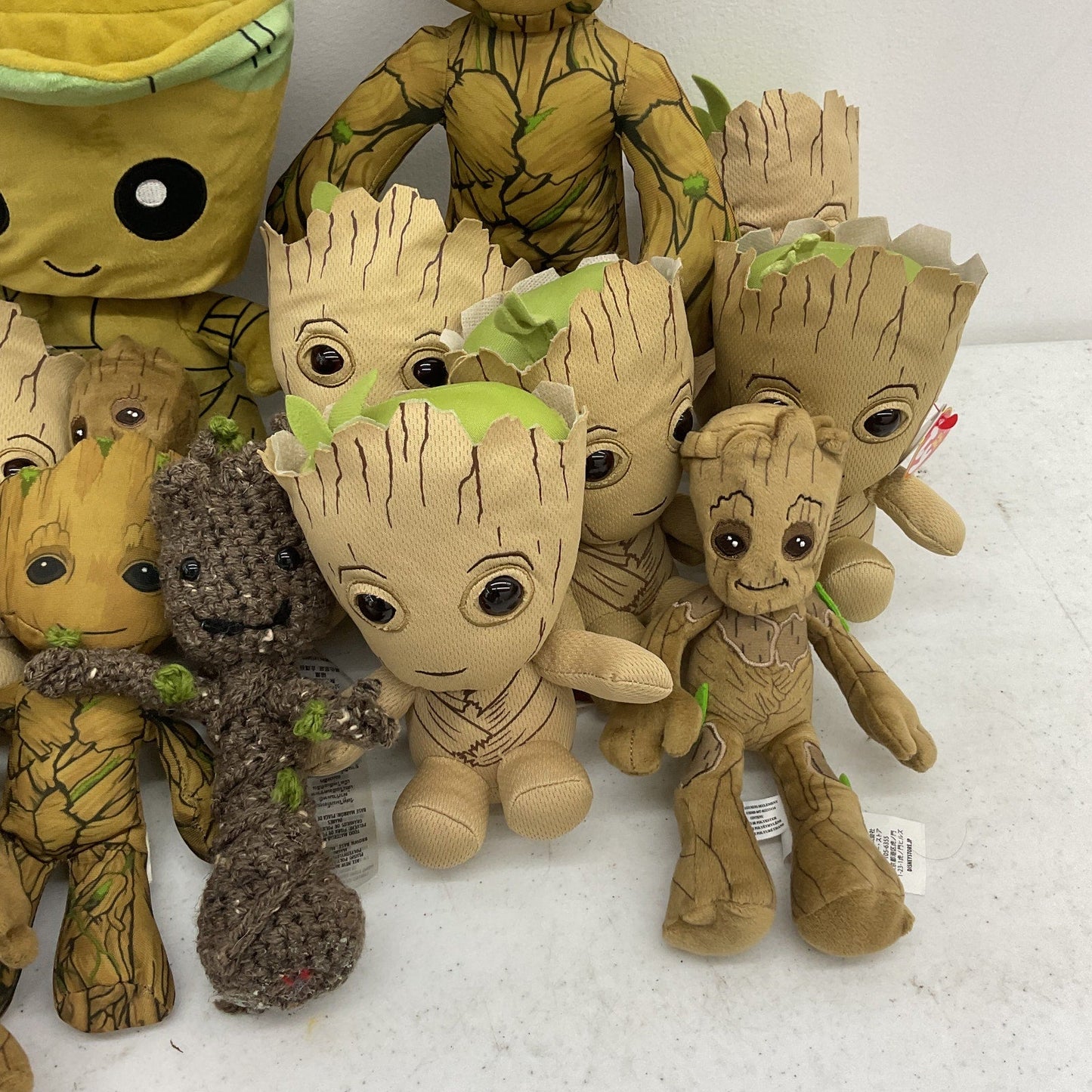 Preowned Mixed Toys LOT 3 lbs Marvel GROOT Guardians of the Galaxy Plush Dolls - Warehouse Toys