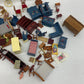 Preowned Mixed Wooden Plastic Miniature Dollhouse Furniture Plastic Dishes Toys - Warehouse Toys