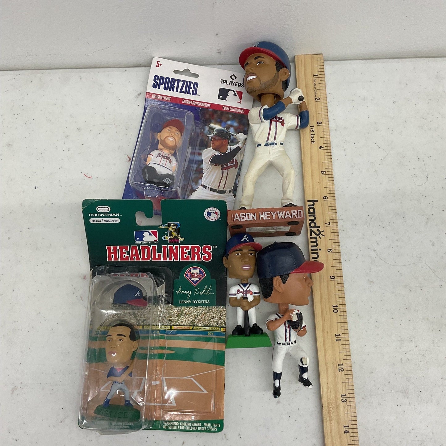 Preowned MLB Atlanta Braves Baseball Player Toy Figures Toys Mixed LOT Figurines - Warehouse Toys