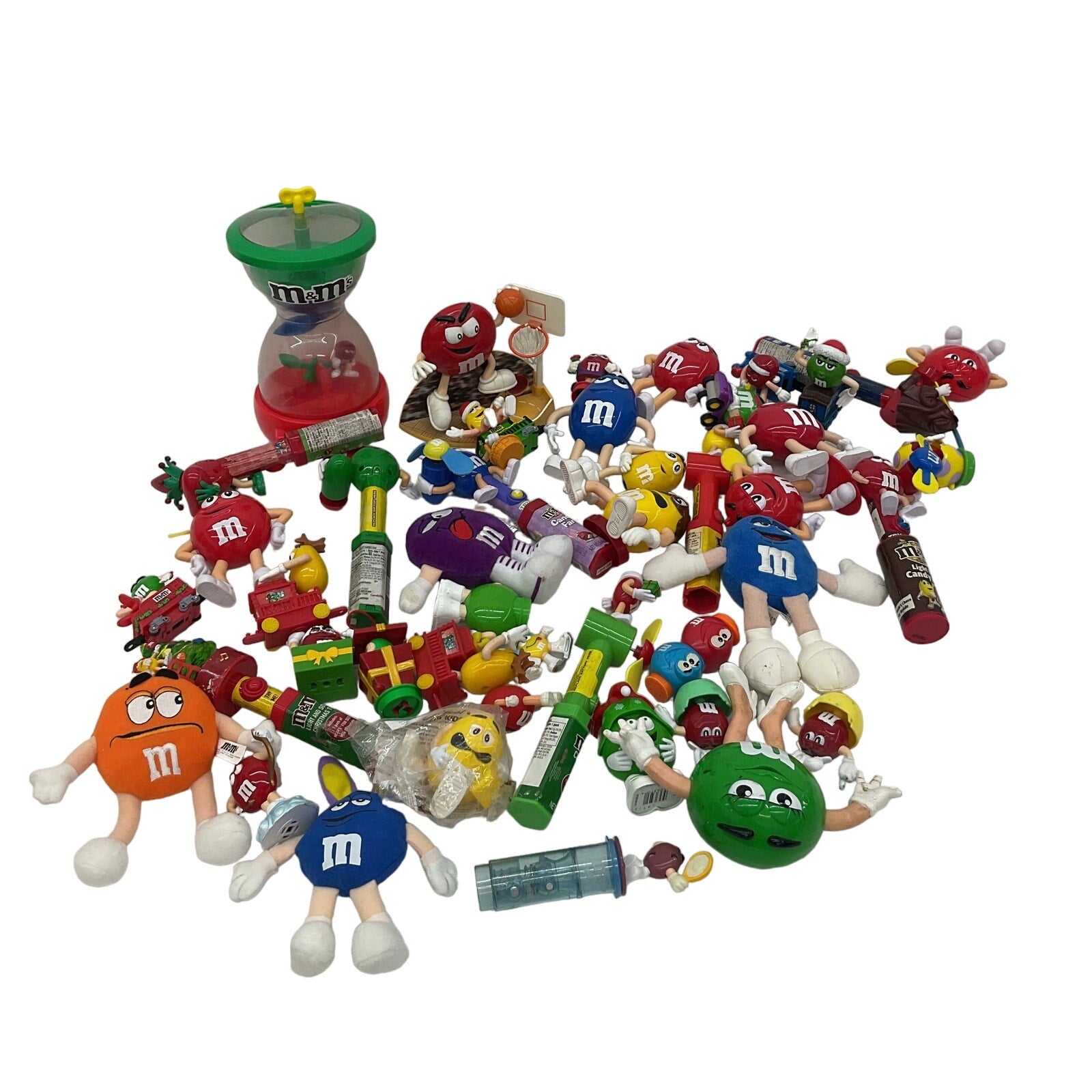 Preowned M&Ms Candy Advertising Mascot Character Toys Figures 7 lbs LOT - Warehouse Toys