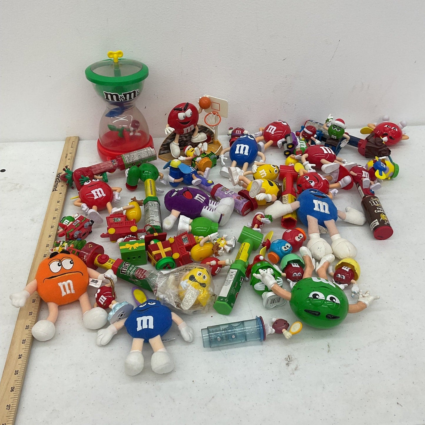 Preowned M&Ms Candy Advertising Mascot Character Toys Figures 7 lbs LOT - Warehouse Toys