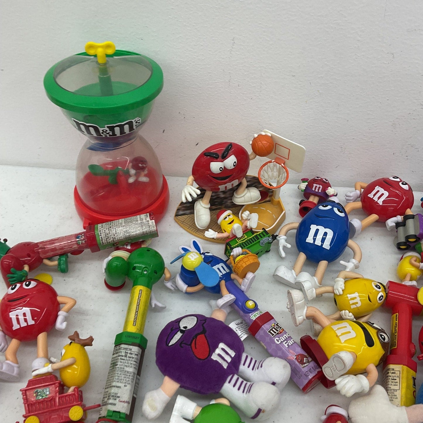 Preowned M&Ms Candy Advertising Mascot Character Toys Figures 7 lbs LOT - Warehouse Toys