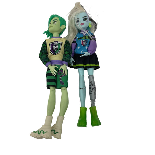 Preowned Monster High 2 Fashion Dolls Ghoul Spirit Frankie Stein Deuce Gorgon - Warehouse Toys