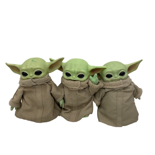 Preowned Multi Star Wars Stuffed Toys Mandalorian LOT of 3 Baby Grogu Dolls - Warehouse Toys